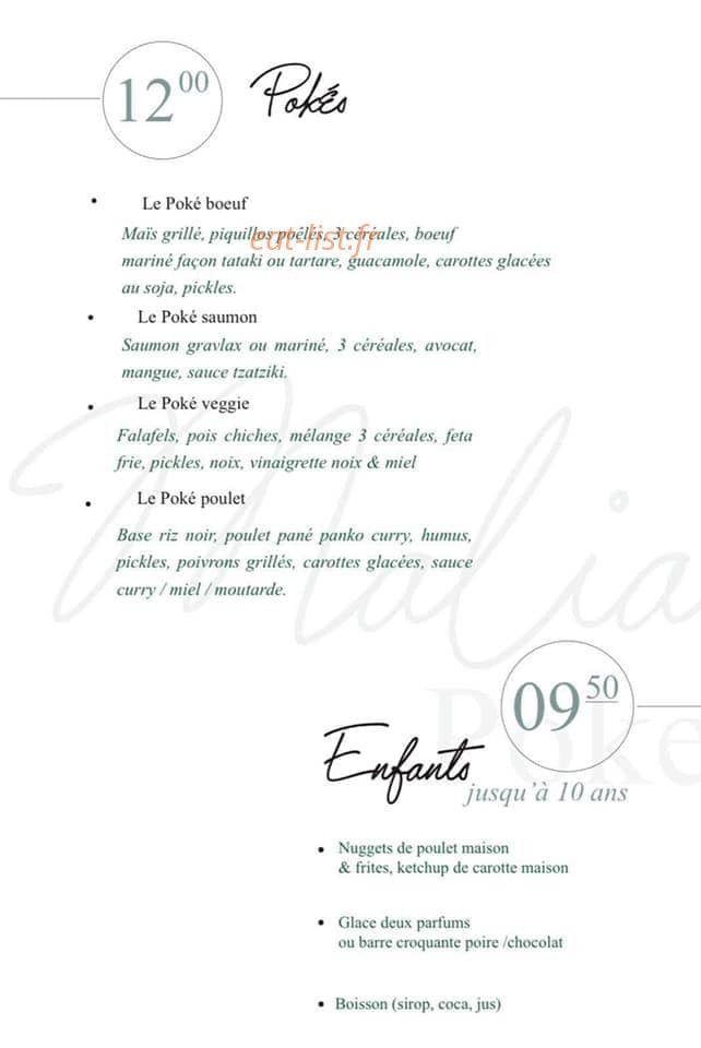 Malia Poke — carte page 3