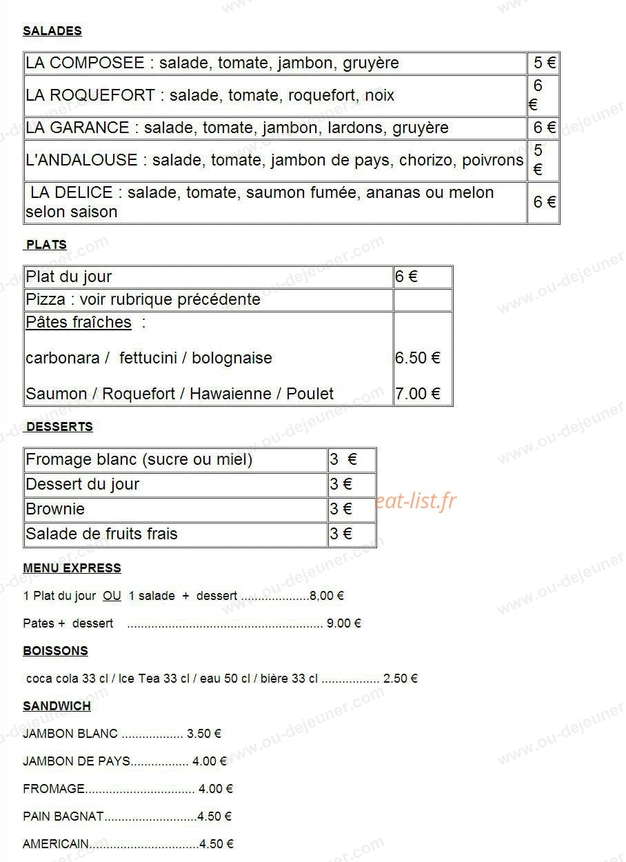 La Garance — carte page 2