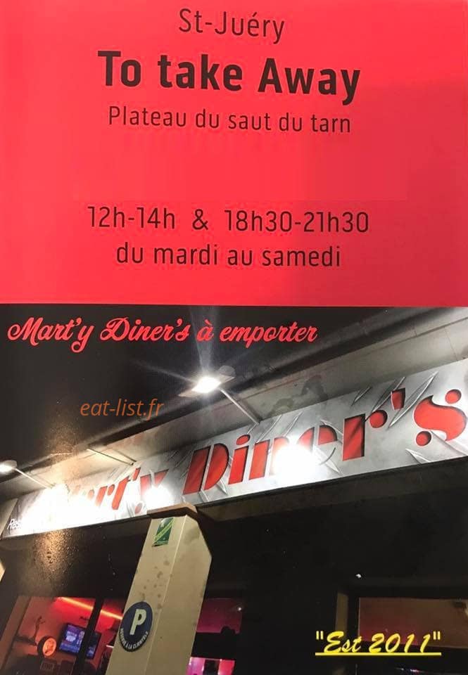 Mart'y Diner's — carte page 5