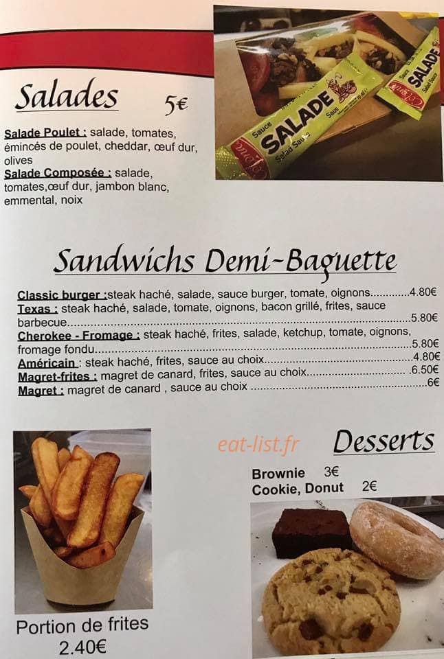 Mart'y Diner's — carte page 2