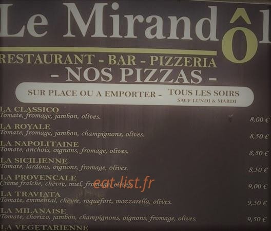 Le Mirandôl — carte page 1