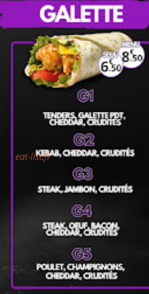 Ben's Burger — carte page 4