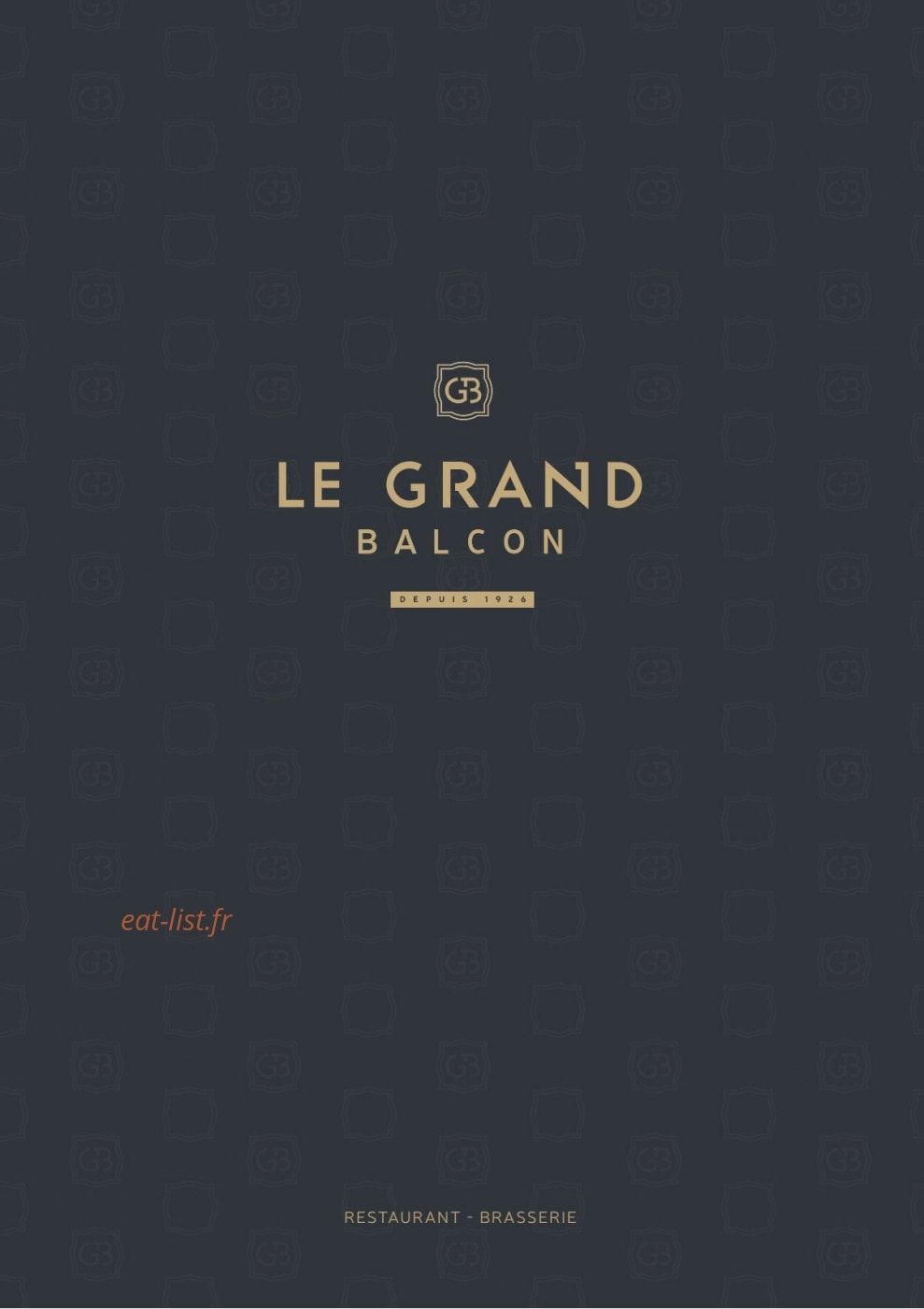 Le Grand Balcon — carte page 1