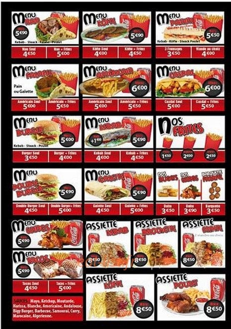 Le Mister Kebab — carte page 2