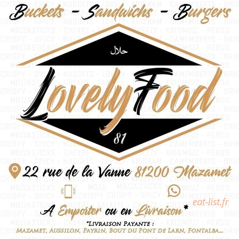 Lovely Food 81 — carte page 1