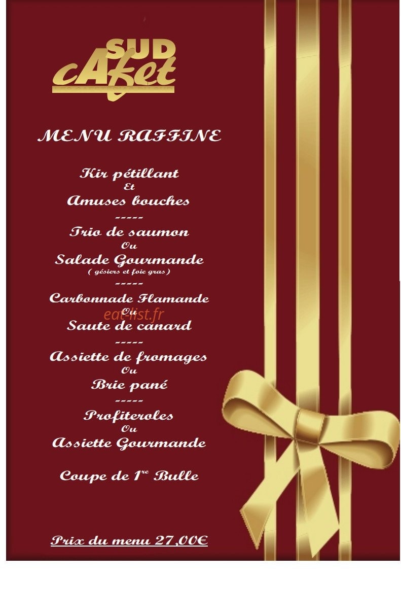 Sud cafet — carte page 11
