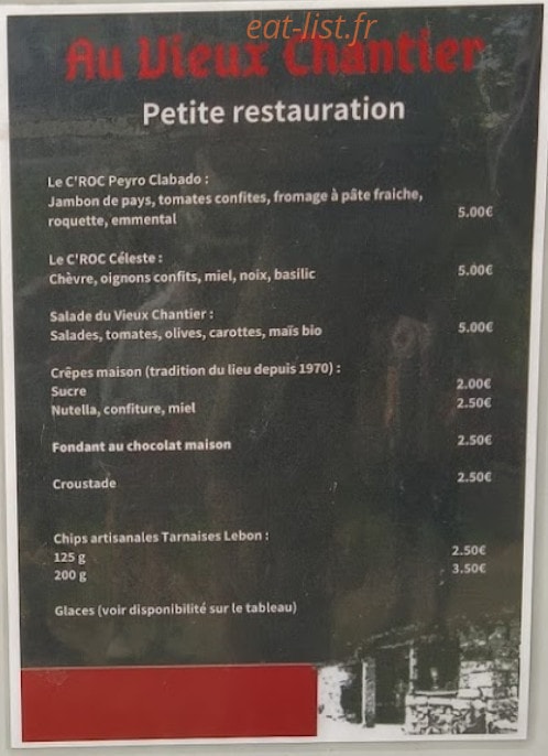 Au vieux chantier — carte page 1