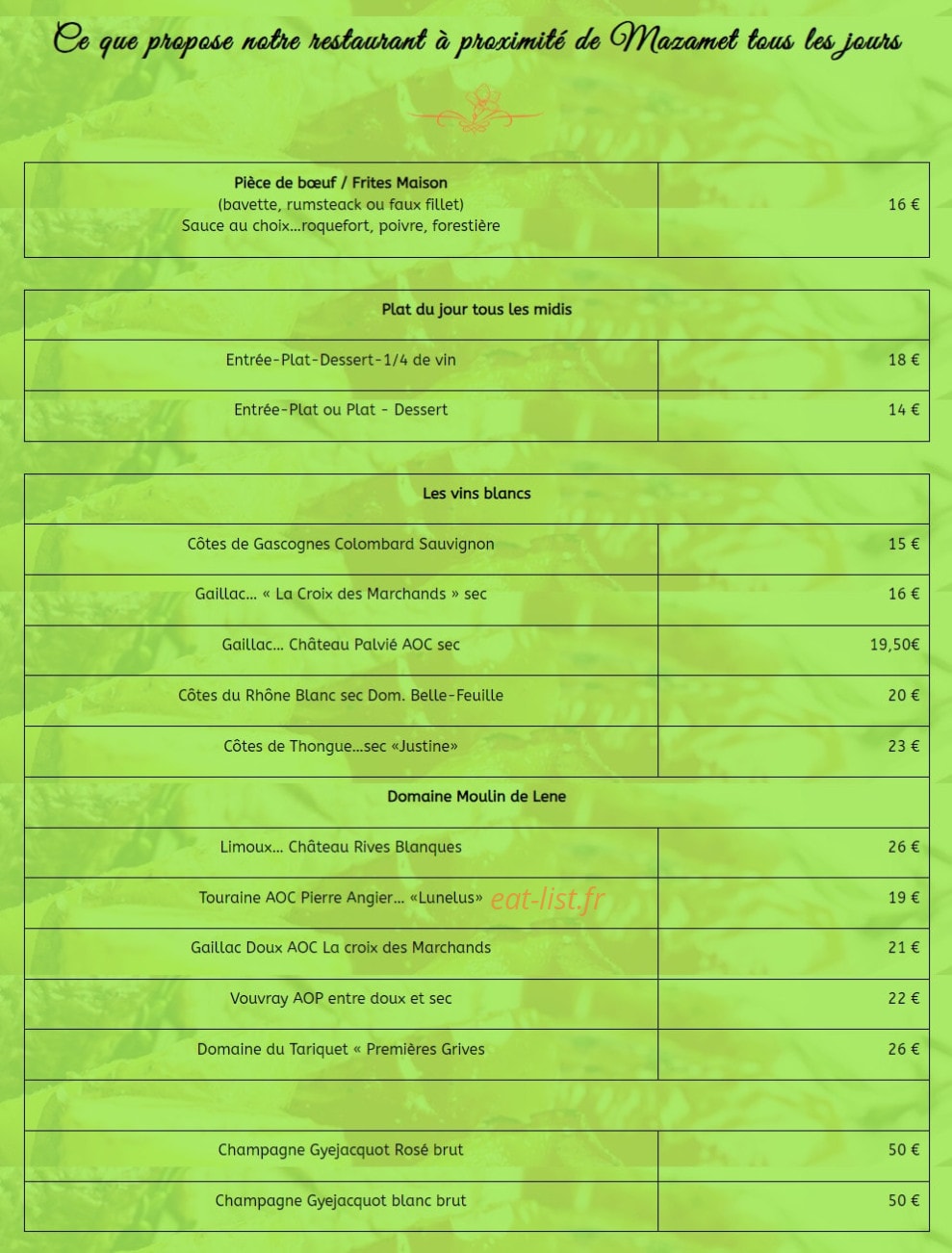 Le Lys — carte page 4