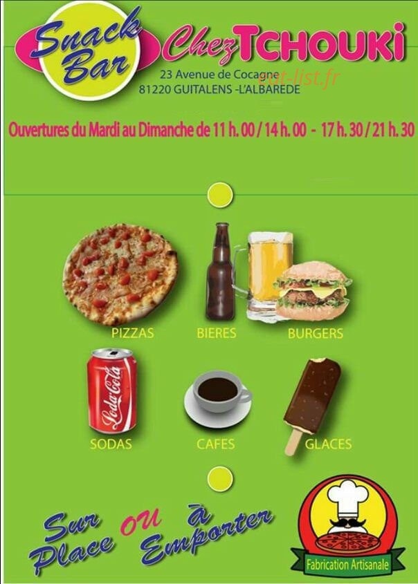 Chez Tchouki — carte page 1