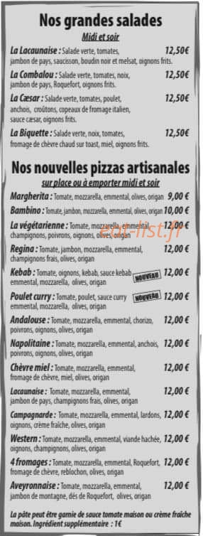 Brasserie du Globe — carte page 3