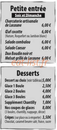 Brasserie du Globe — carte page 2