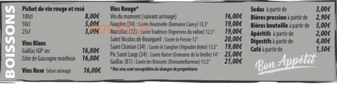 Brasserie du Globe — carte page 5