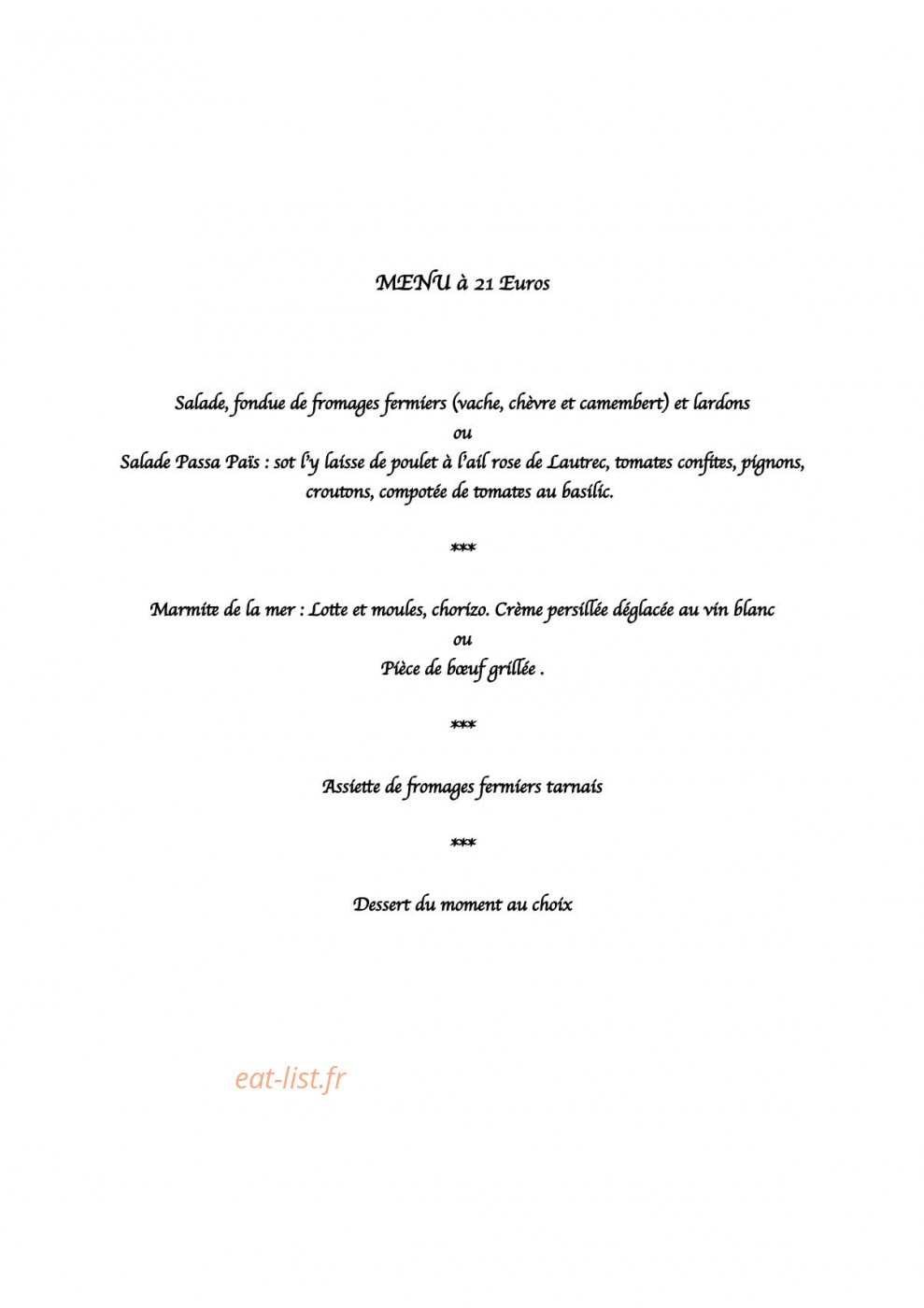 La Voie Gourmande — carte page 6