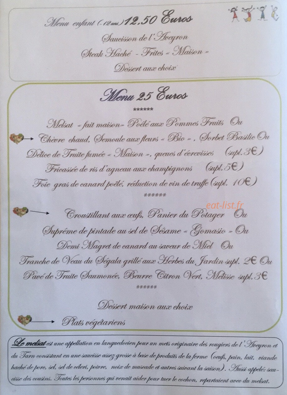 Hostellerie des Lauriers — carte page 3