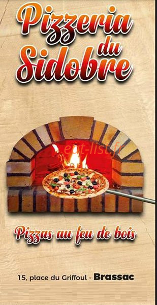 Pizzeria du Sidobre — carte page 1