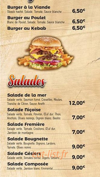 Pizzeria du Sidobre — carte page 5