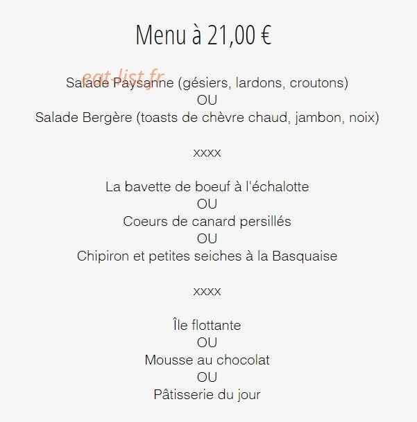 Chez Pito — carte page 2