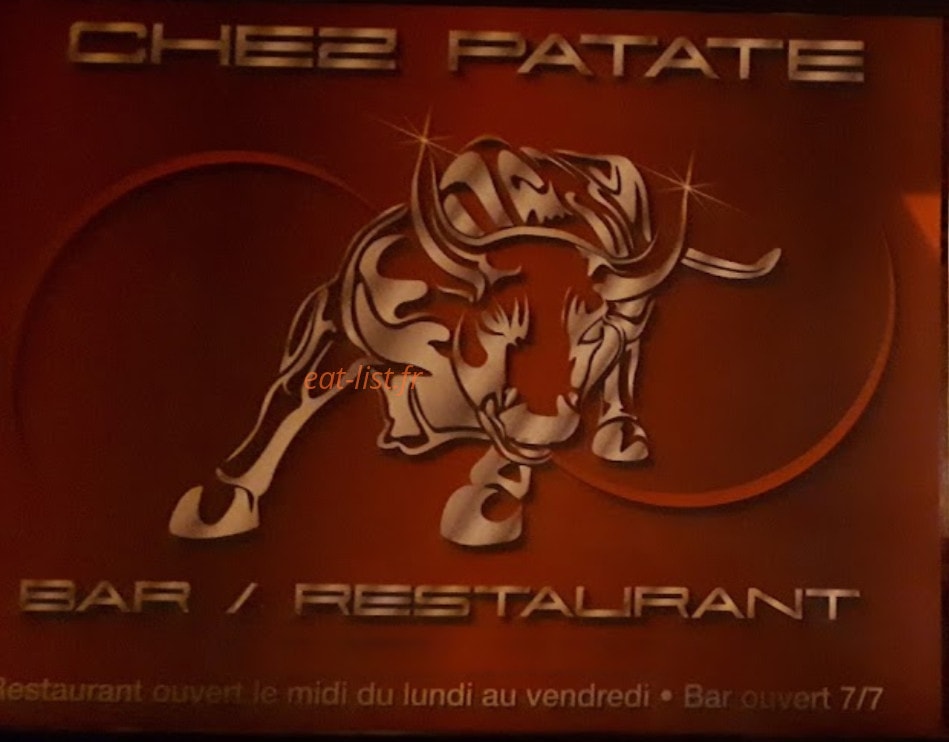 Chez Patate — carte page 1