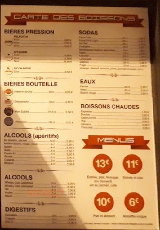 Chez Patate — carte page 2