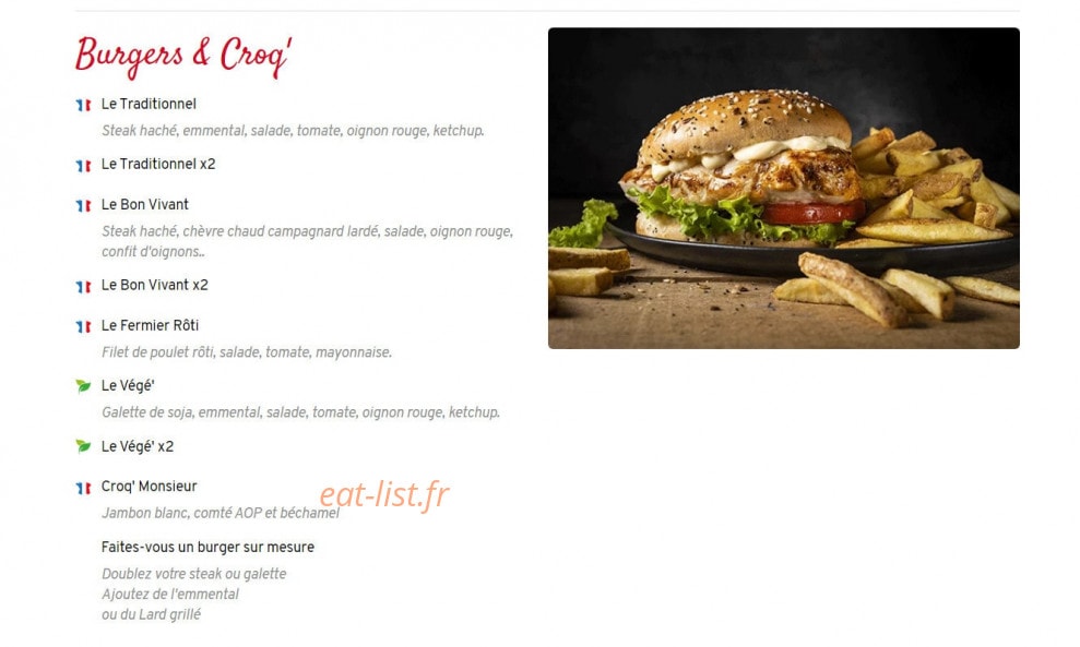 Courtepaille — carte page 3