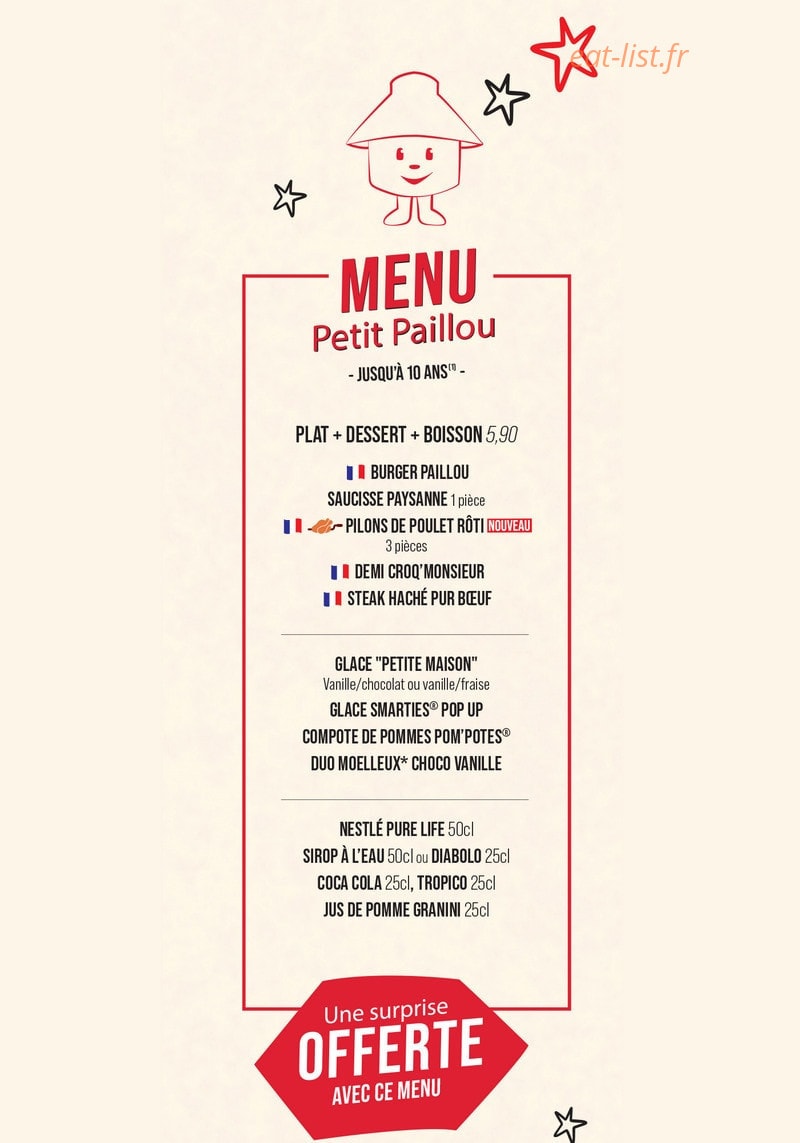 Courtepaille — carte page 10