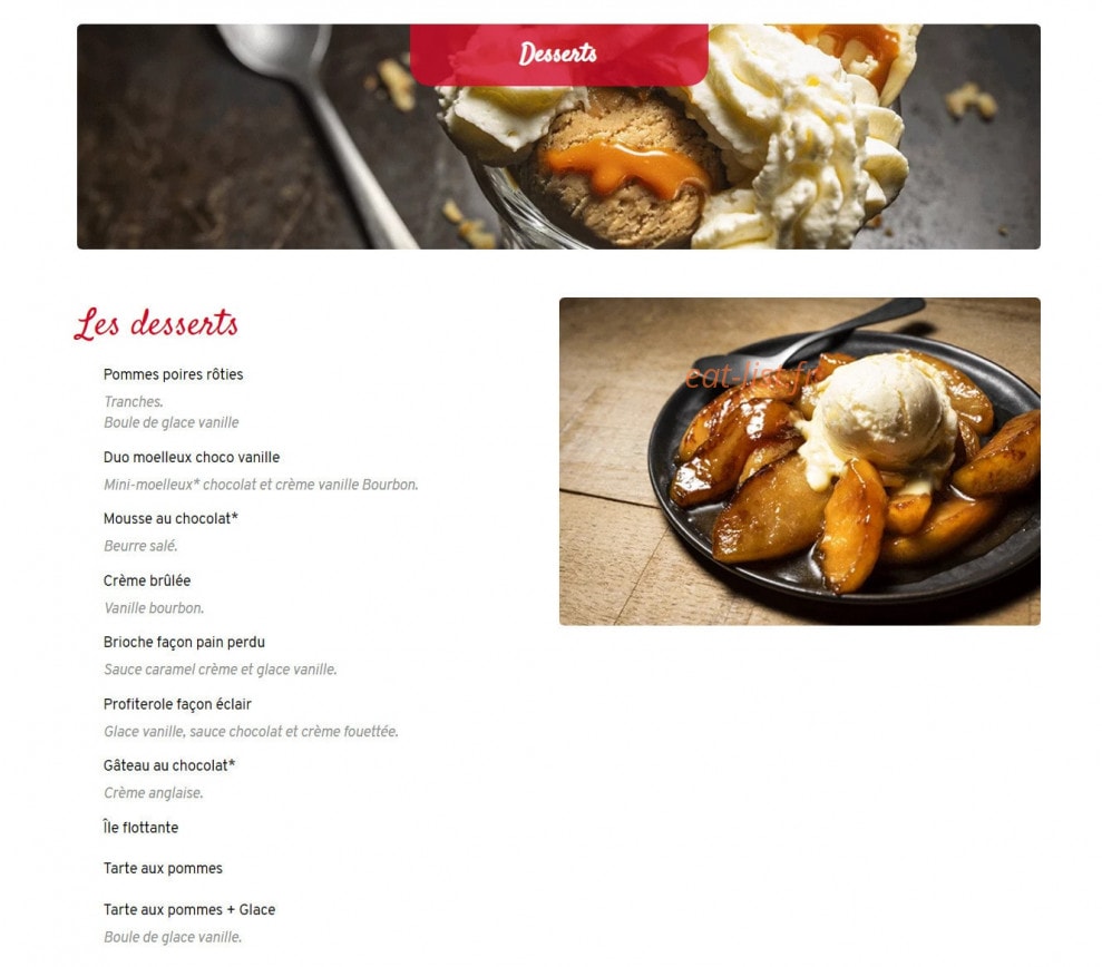 Courtepaille — carte page 5