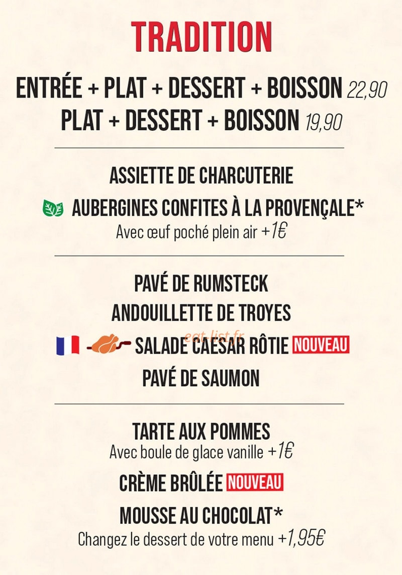 Courtepaille — carte page 7