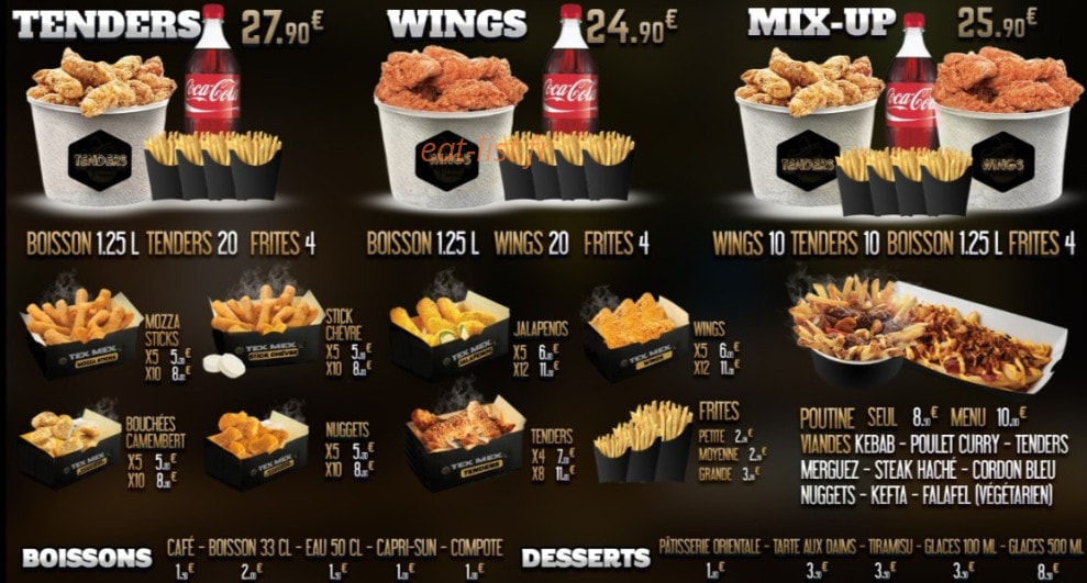 Ô Vieux Tacos — carte page 3
