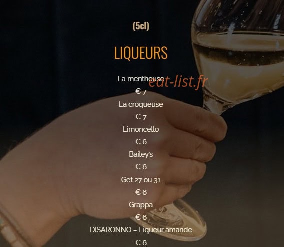 Restaurant d'En Fargou — carte page 12
