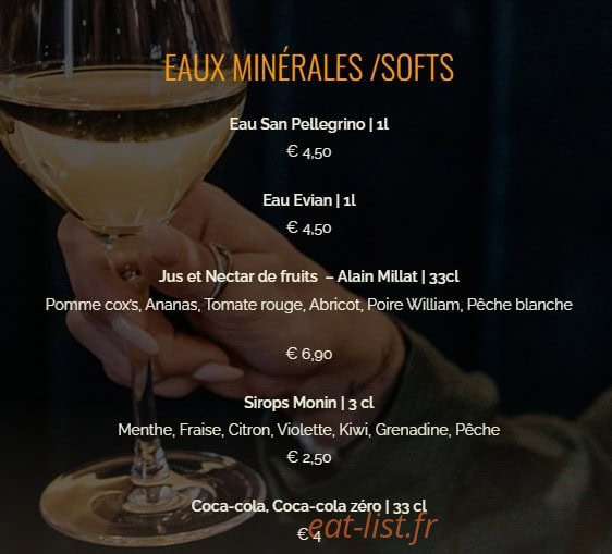 Restaurant d'En Fargou — carte page 27