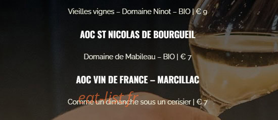 Restaurant d'En Fargou — carte page 7