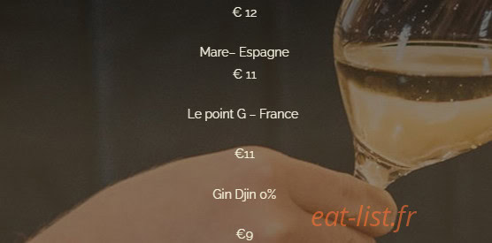 Restaurant d'En Fargou — carte page 14
