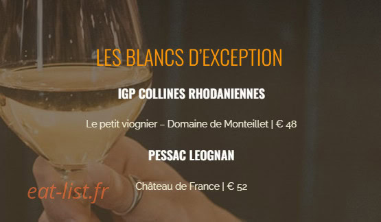 Restaurant d'En Fargou — carte page 20