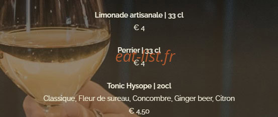 Restaurant d'En Fargou — carte page 28