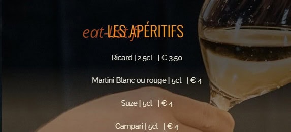 Restaurant d'En Fargou — carte page 11