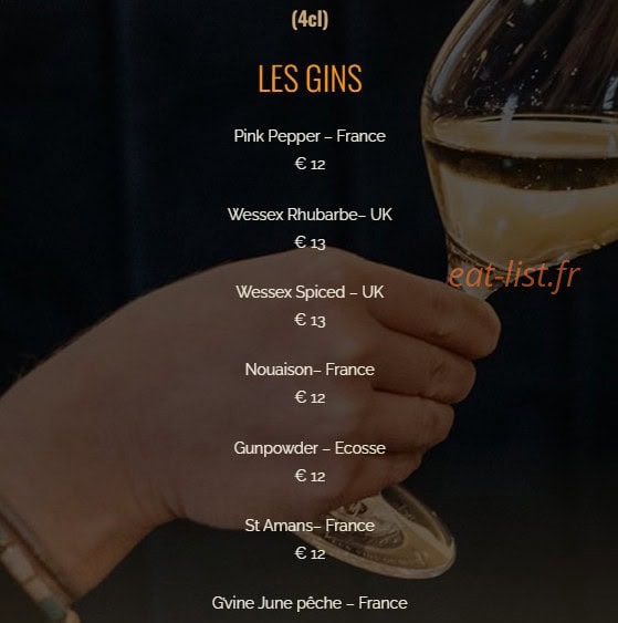 Restaurant d'En Fargou — carte page 13