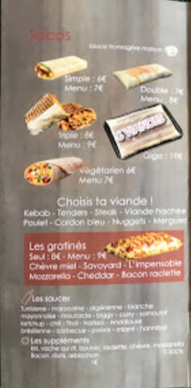 B.Burger — carte page 2