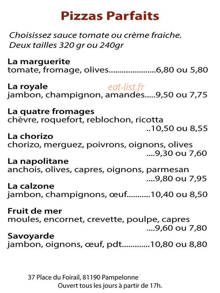 Le Caff — carte page 2