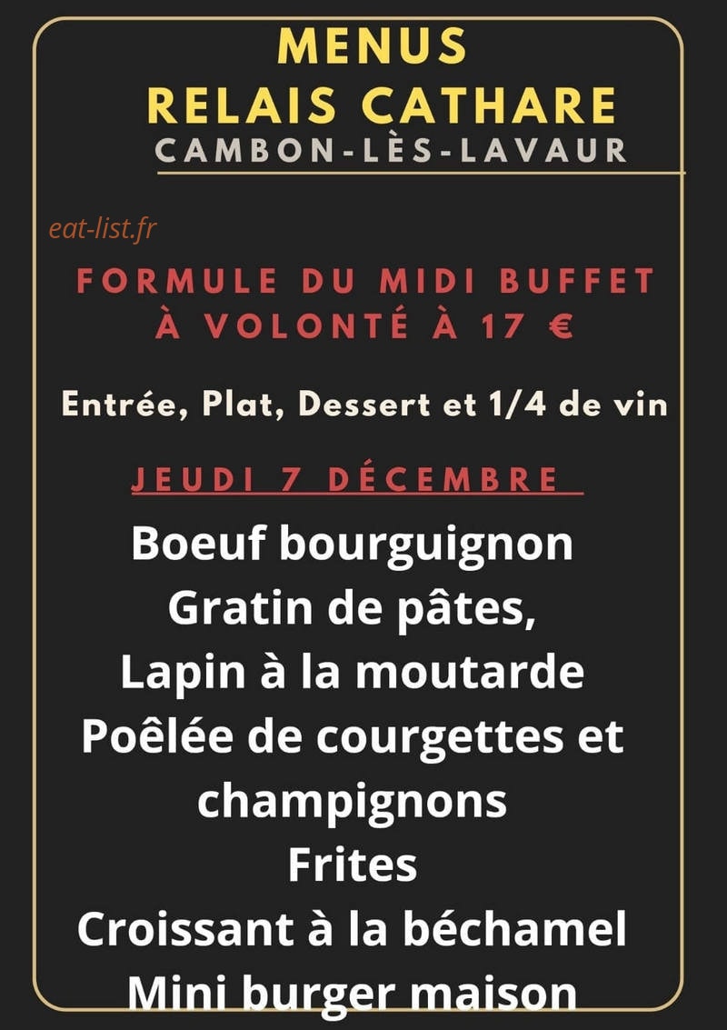 Le Relais Cathare — carte page 1