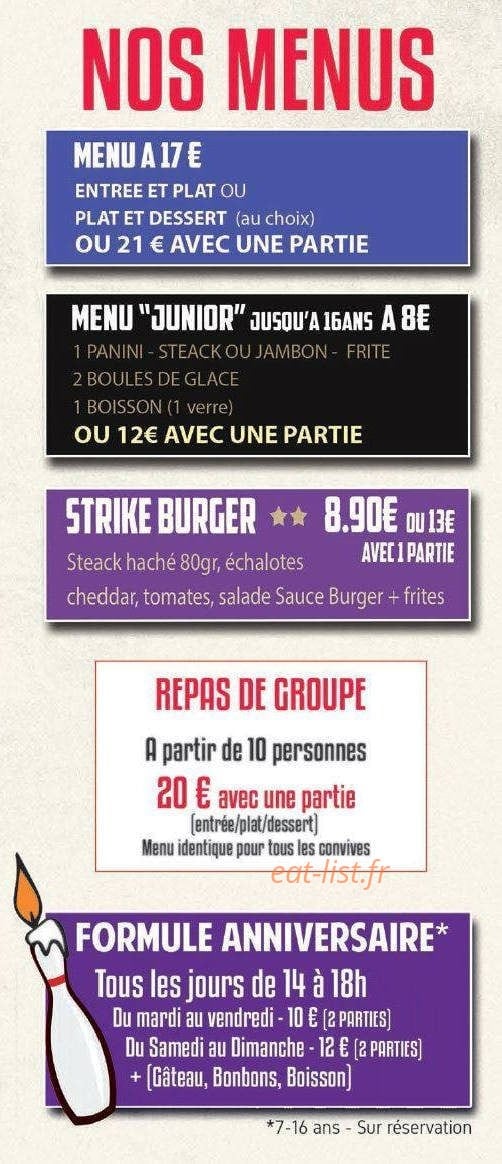 Bowling du Vaurais — carte page 3