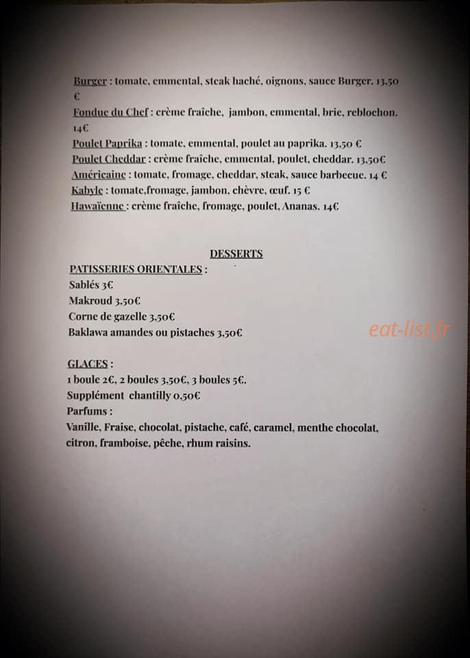 Chez Mama Selena — carte page 3