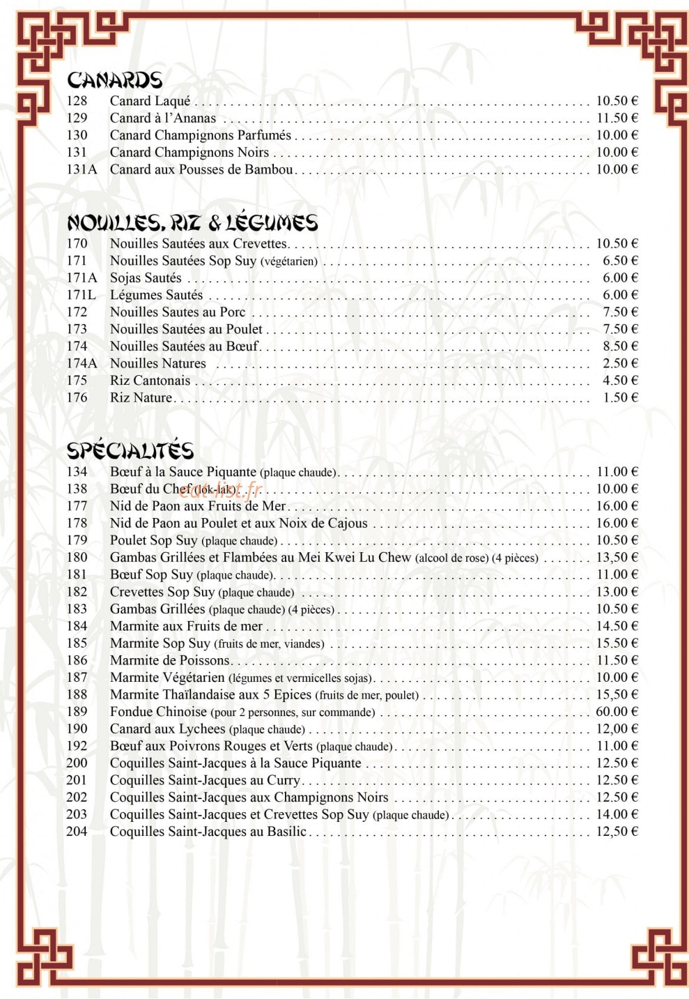 Chinatown — carte page 5
