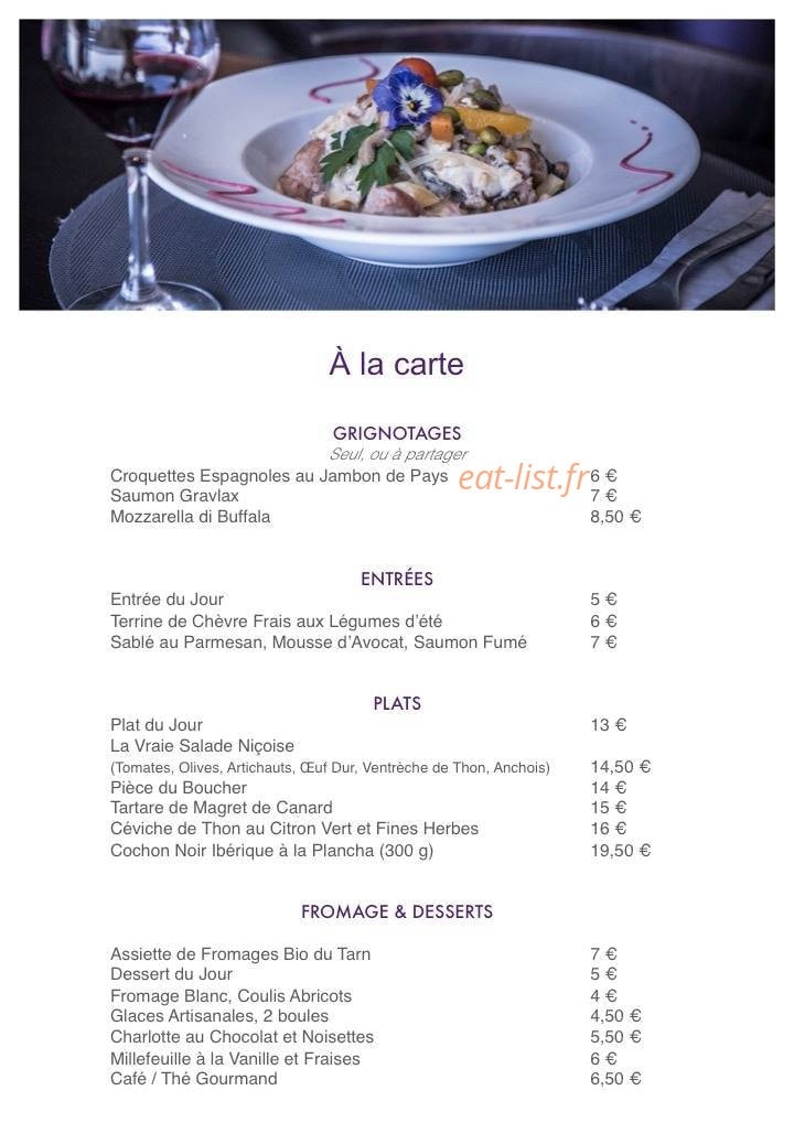 L'Accord Parfait — carte page 1