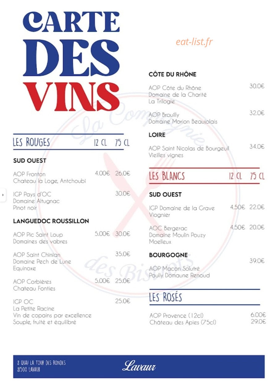 La Compagnie — carte page 4