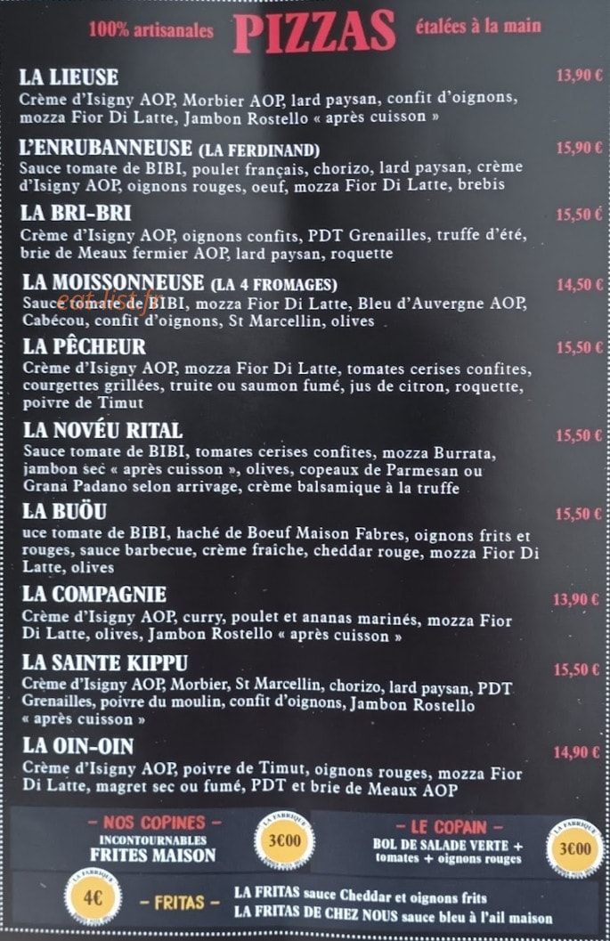 La Fabrique — carte page 4