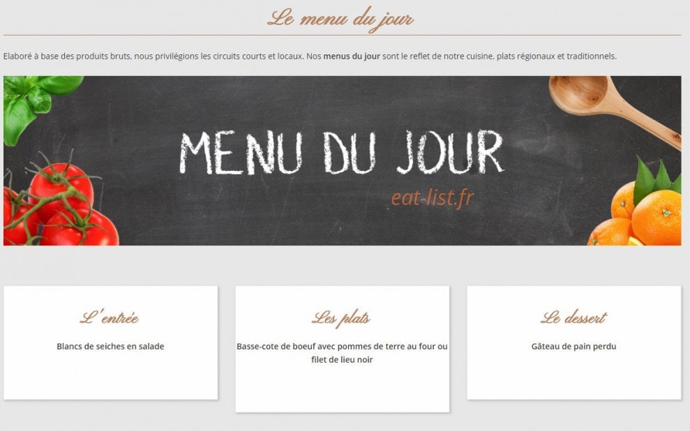 Les Pasteliers — carte page 1