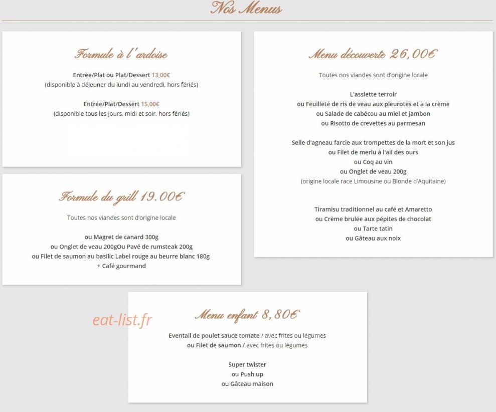 Les Pasteliers — carte page 2