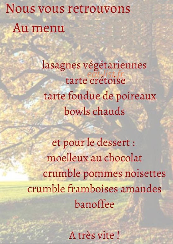 Ô Saveurs — carte page 1