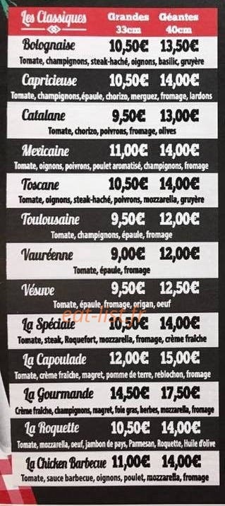 Pass'tapizza — carte page 2