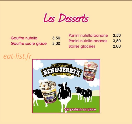 Roti Pizz — carte page 7